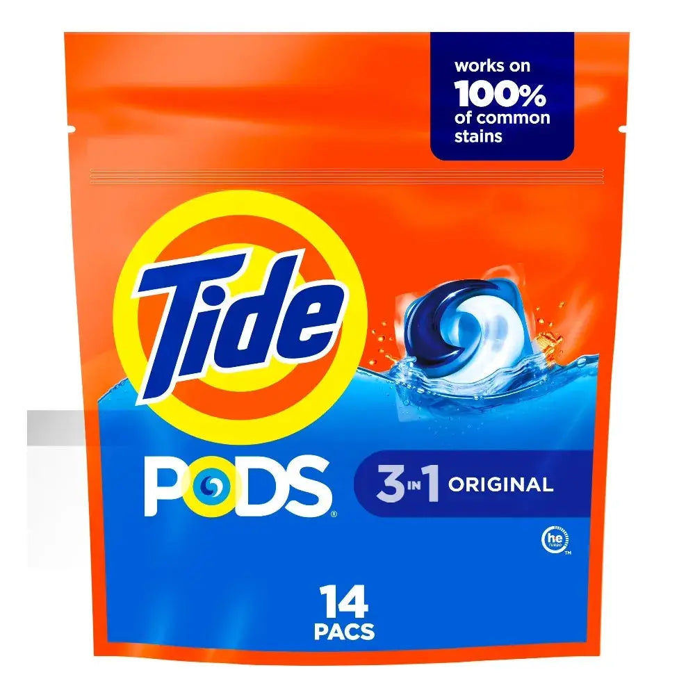 Laundry Detergent Pods | Original Scent | Quick Dissolving | 14 Count