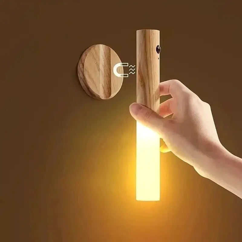 1pc Intelligent Human Body Induction Night Light, LED Rechargeable Corridor Cabinet Wall Light, Household Toilet Wall Induction from PriceLows™