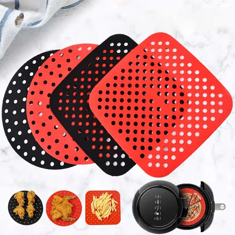 Silicone Air Fryer Mat | 2 Pack | Non-Stick | For Air Fryers
