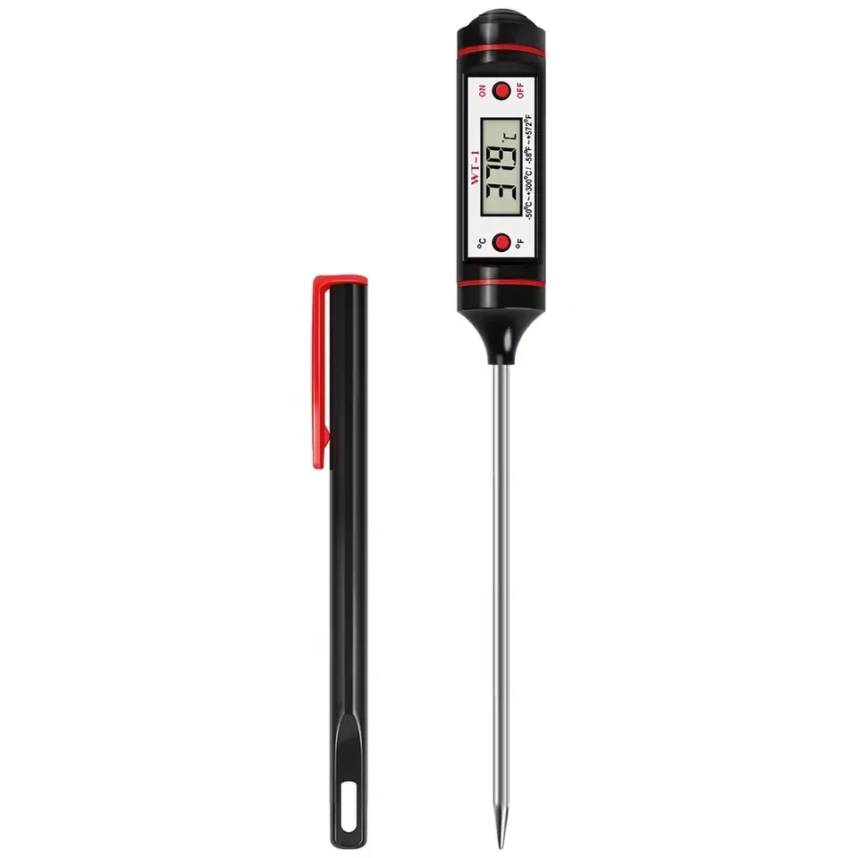 Digital Kitchen Thermometer | Stainless Probe | Meat And Oven Use | One Size