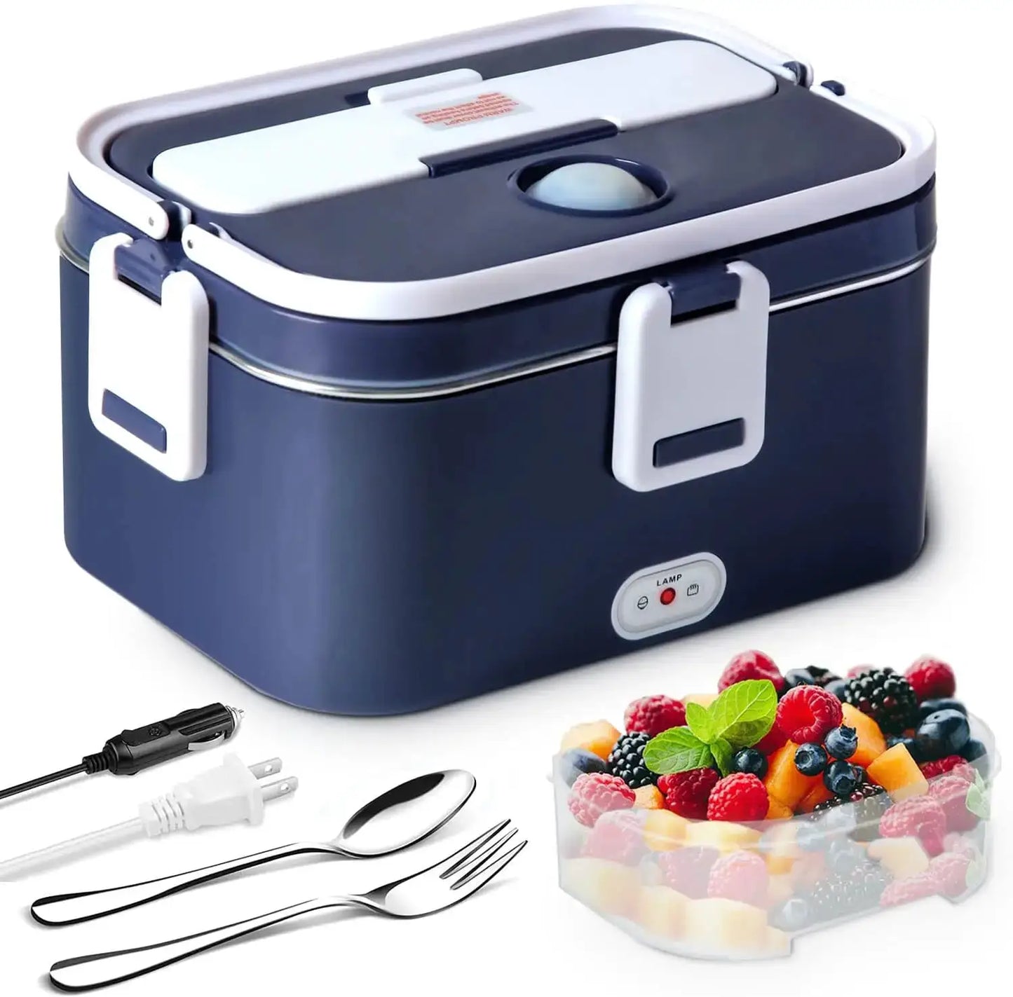 1.5 L 60W Electric Lunch Box Food Warmer Portable Food Heater for Car Or Home - Leak Proof, Lunch Heating Microwave for Truckers from PriceLows™