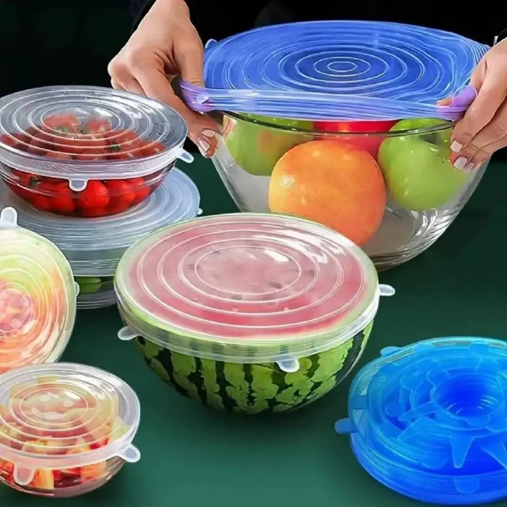 Silicone Stretch Lids | Food Grade | Reusable | Assorted Bowl Sizes