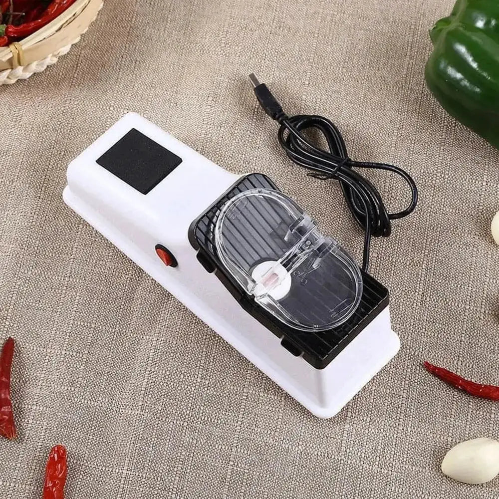 Electric Knife Sharpener | USB Powered | Scissors Sharpening | Kitchen Knives
