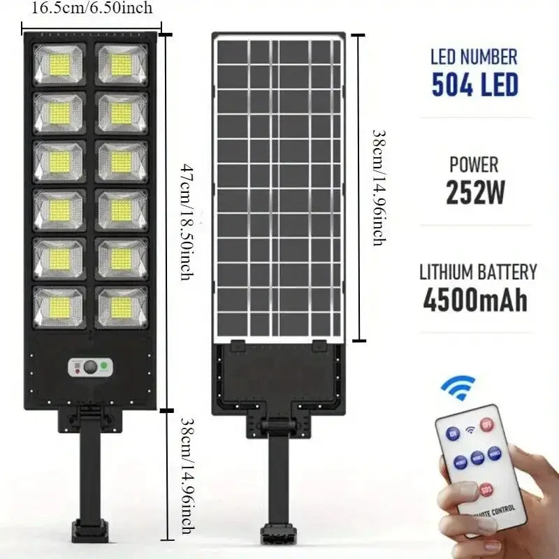 100000LM Ultra Powerful Solar Lamp With Remote Control Outdoor Solar Induction Street Yard Light IP65 Waterproof Garden Lights from PriceLows™