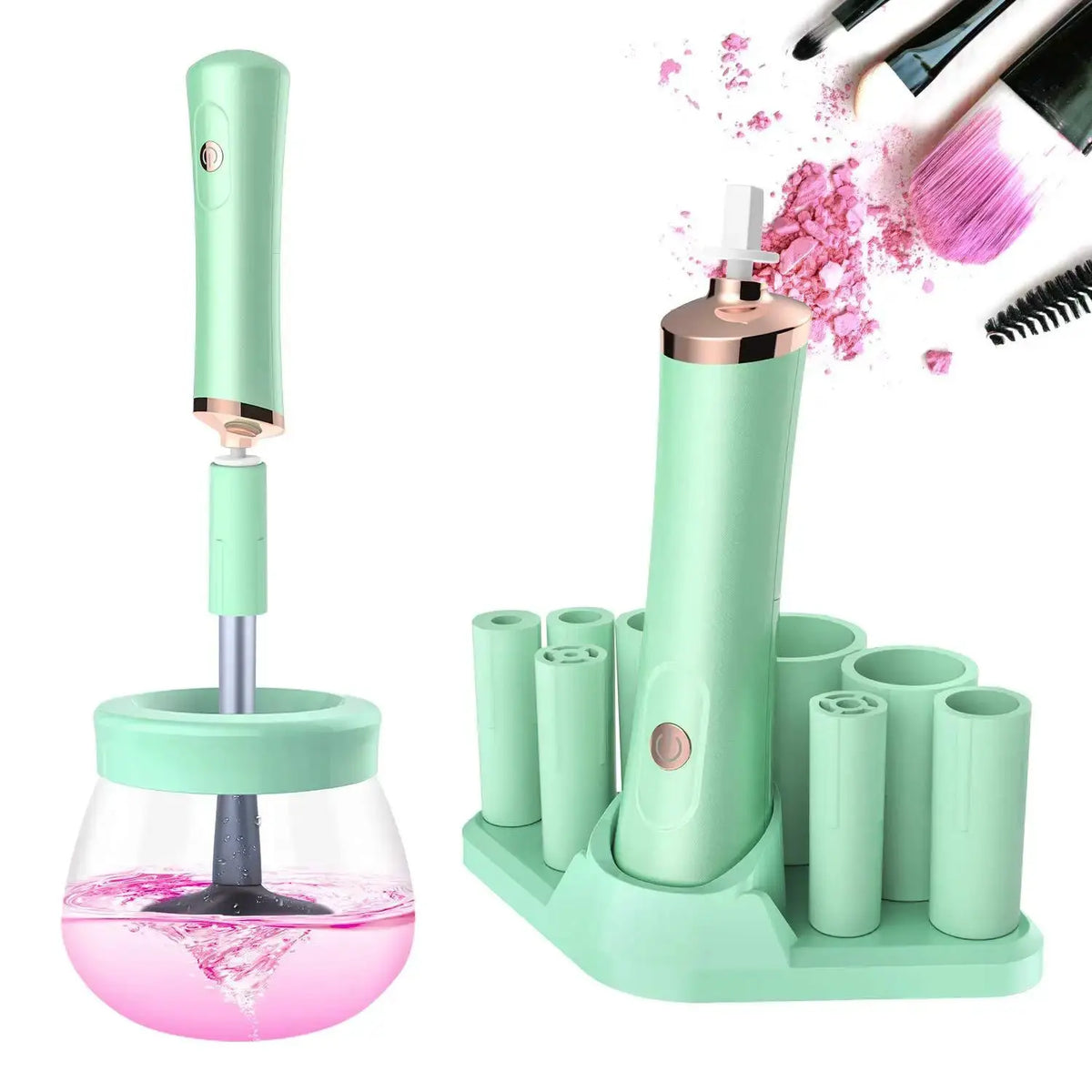 Electric Makeup Brush Cleaner | Fast Wash And Dry | Lash Glue Shaker