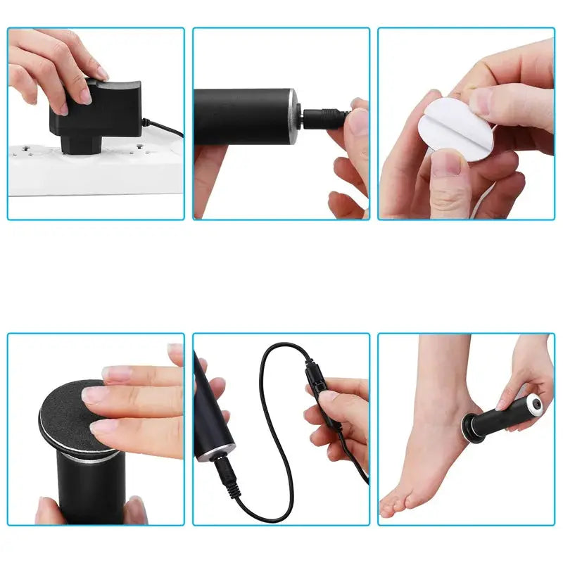 Electric Foot Callus Remove Pedicure Grinder Foot Care Tool Remove Dry Hard Dead Skin Exfoliating Nail & foot care from PriceLows™