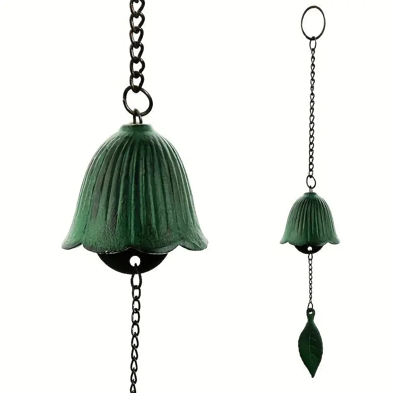 Creative Japanese Cast Iron Wind Chime Hanging Decoration Metal Retro Hanging Leaf Bell Balcony Outdoor Garden Hanging Decorate from PriceLows™