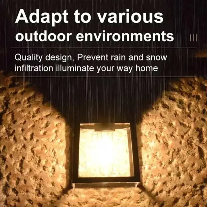 8PCS Powerful Outdoor Solar LED Street Light Waterproof Solar Lamp Garden Yard Pathway Wall Decoration External Lighting Fixture from PriceLows™