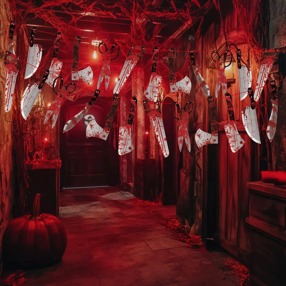Halloween Bloody Banners | 2 Piece Set | Heavy Paperboard | Party Decor