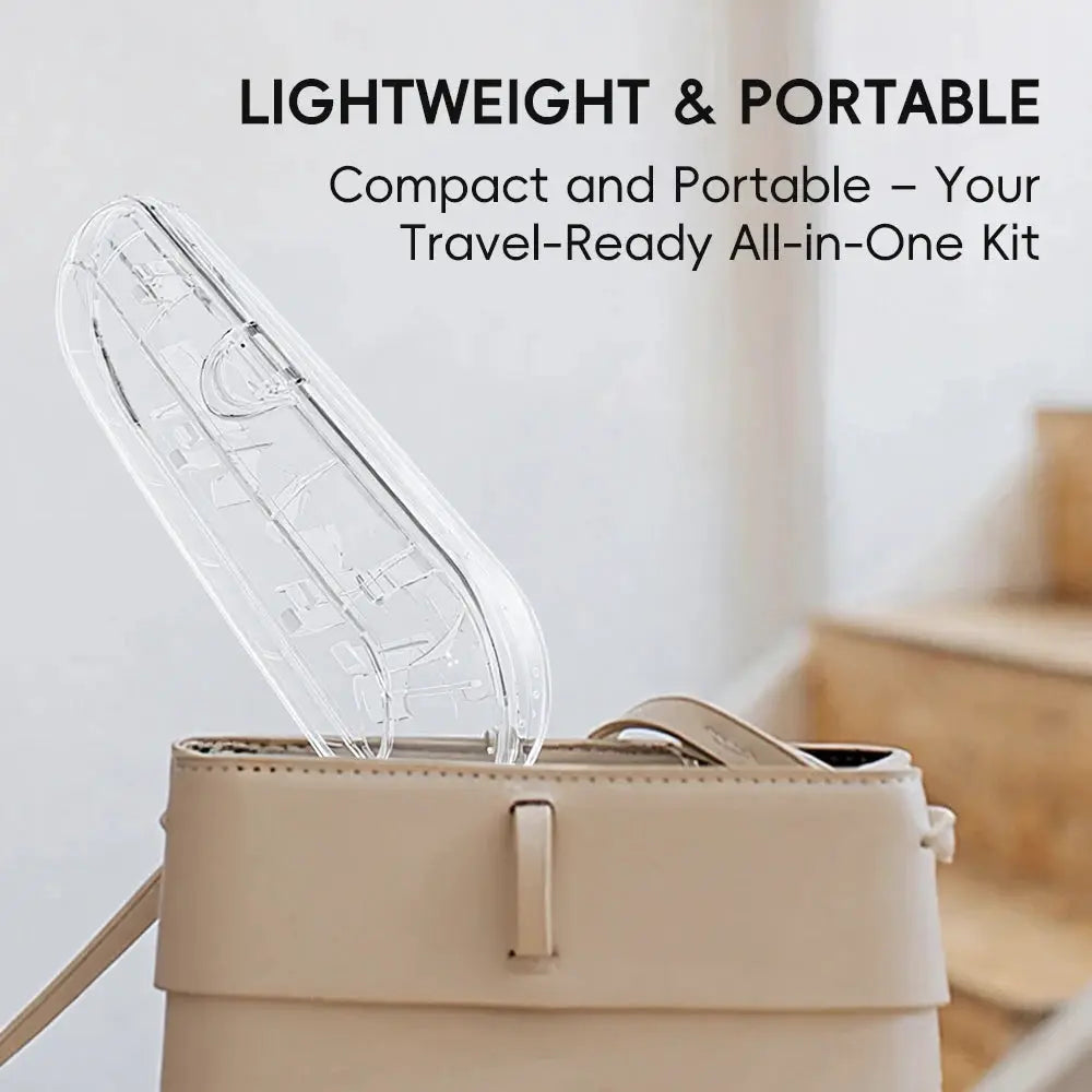Clear Toothbrush Travel Case Compatible with Oral B, iO & Philips Sonicare Electric Toothbrush, Portable Protective Storage Box from PriceLows™