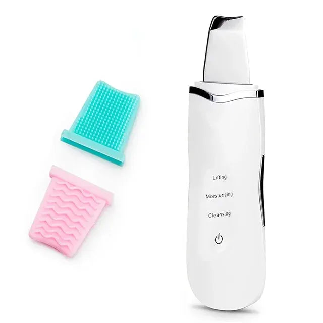 Ultrasonic Skin Scrubber Peeling Blackhead Remover Deep Face Cleaning Acne Pore Cleaner Facial Shovel Cleanser EMS Microcurrent from PriceLows™