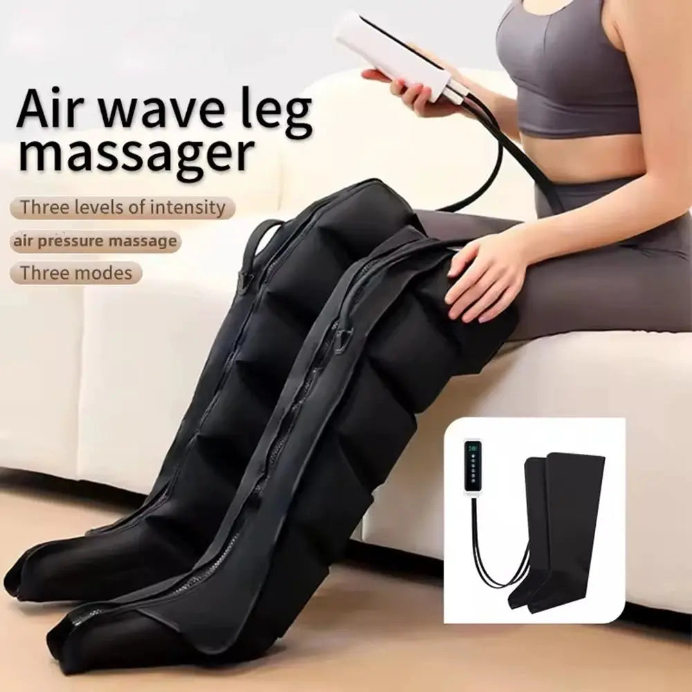 Leg Compression Massager | 6 Airbags | 3 Intensity Levels