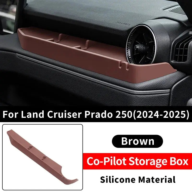 For Toyota Land Cruiser Prado 2024-2025 LC250 1st Edition 1958 J250 Silicone Storage Box & Dashboard Organizer Mat, Car Interior from PriceLows™