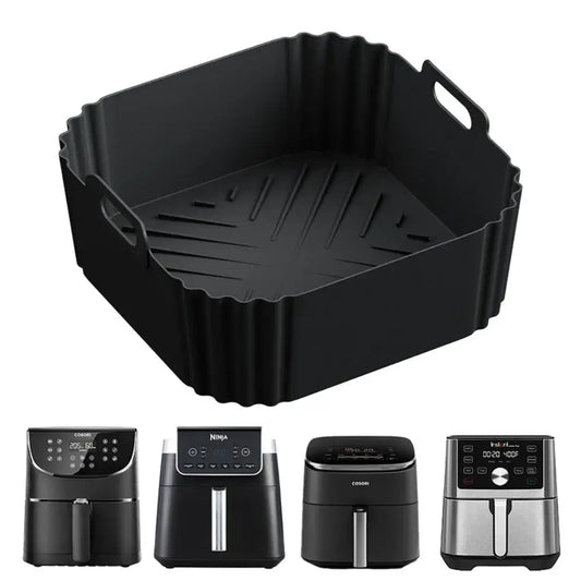 Silicone Air Fryer Liners | Reusable Nonstick | 22.5 cm | 5 to 8QT