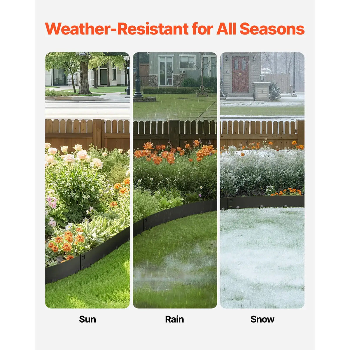 Steel Landscape Edging | Rust Resistant | Bendable | 39X3 Inch