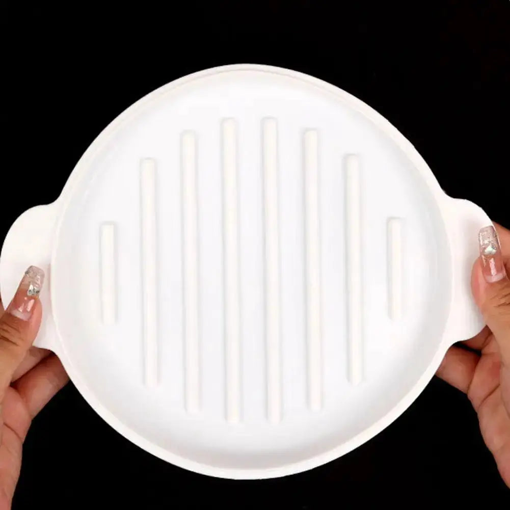 Silicone Bacon Pan | Microwave Safe | Reusable | Square 28x21 cm; Round 24x20 cm