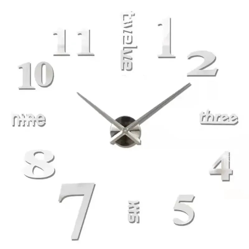 Large 3D Wall Clock Luminous Classic Wall Clocks DIY Digital Clock Wall Watches Stickers Silent Clock for Home Living Room Table from PriceLows™