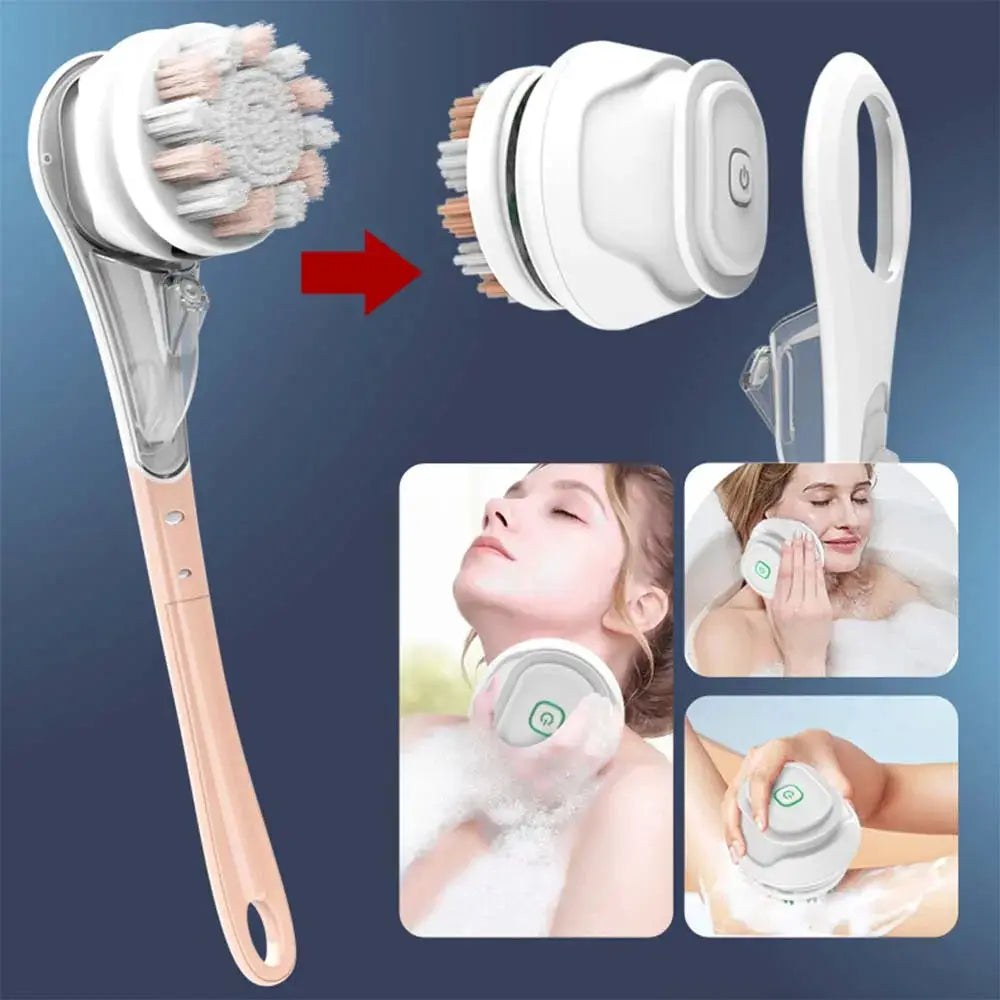 Electric Bath Brush | Long Handle | Waterproof | One Size