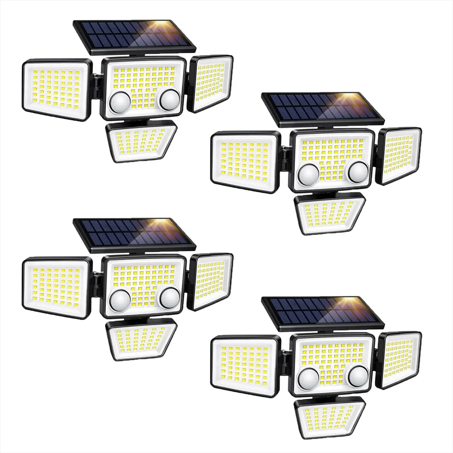 Solar Outdoor Lights - 3000LM 188 LED Motion Sensor Lights Solar Flood Security Lights for Backyard Yard Patio from PriceLows™