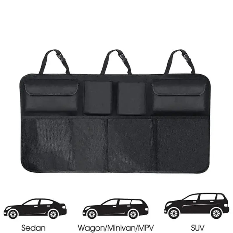 Car trunk storage bags, suv car rear seat backrest hanging bags, net bags, car storage boxes, storage bags Accessories from PriceLows™