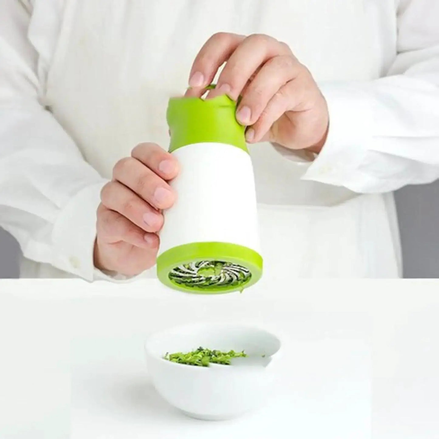 Manual Herb Grinder | Nylon Blade | ABS Stainless Steel Body | Parsley Shredder