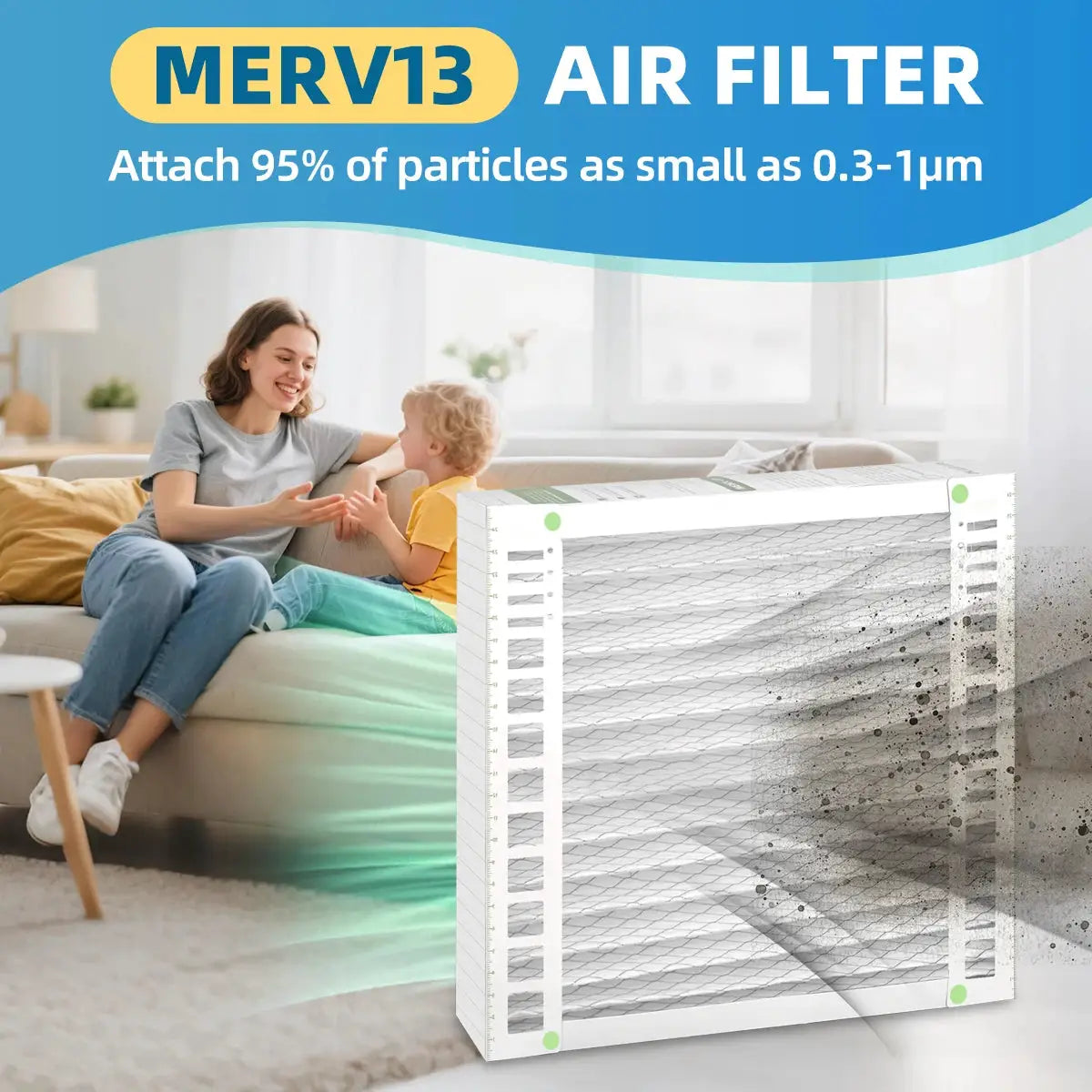 X6673 20x25x5 AC Furnace Air Filter MERV 13 Compatible with X0583 X6670 HCF16-10 FC35A1001 FC100A1026 FC100A1029 FC100C1009 FC200E1011 HVAC Air Condition cabin Vent Fan 19.84x20.84-24.84x4.33 2 Packs from PriceLows™