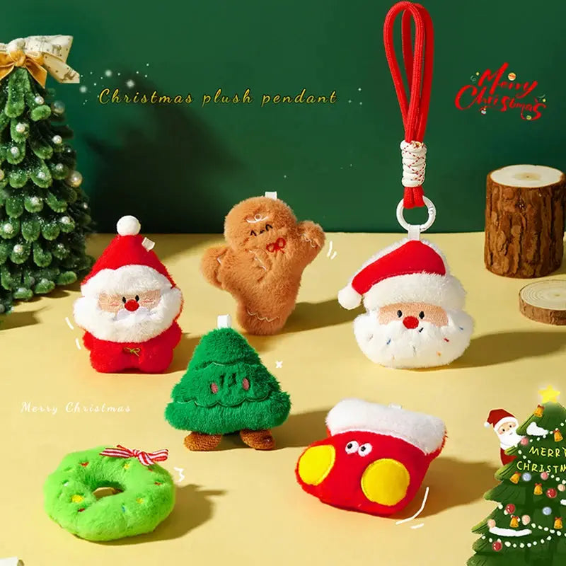 Hanging Plush Ornament | Santa Claus Snowman | Soft Touch Christmas Decoration