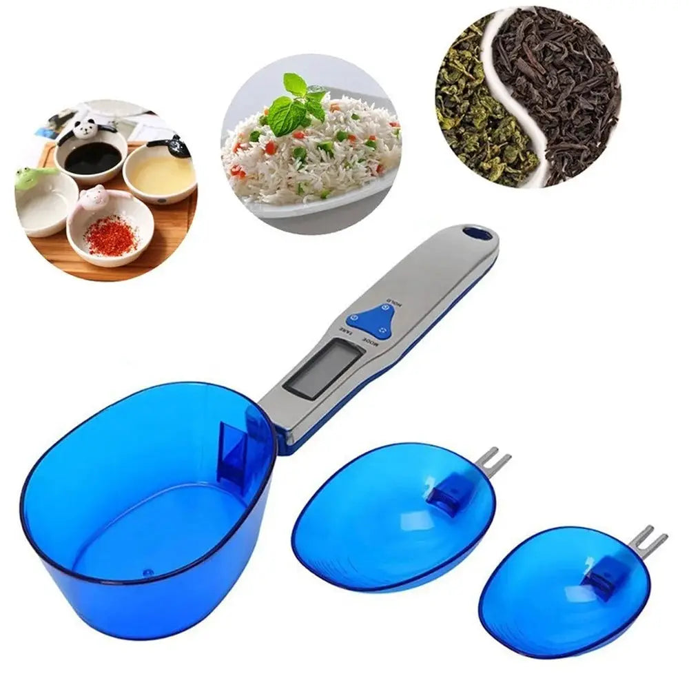 500g 0.1g Digital Scale LCD Display Kitchen Spoon Scale Electronic Measuring Spoon Scales with 3 Detachable Weighing Spoon from PriceLows™