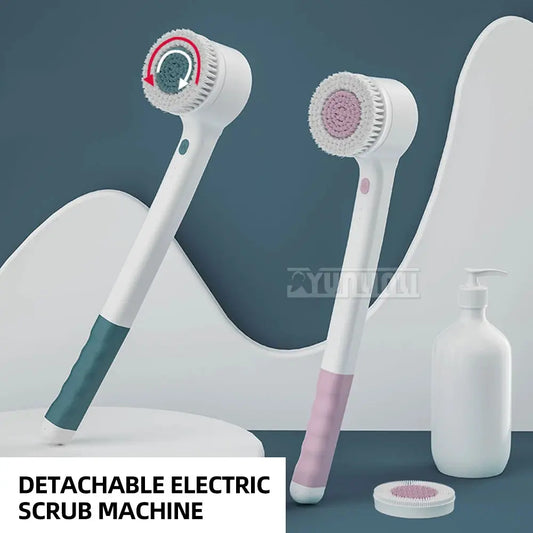 Electric Bath Brush | Detachable Design | Multifunctional Massage | Back Rub