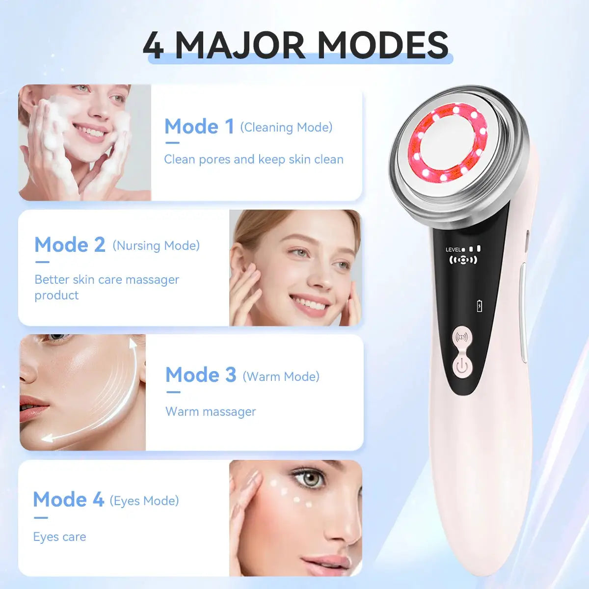Facial Massager | Electric Microcurrent | Portable Rechargeable | Daily Skincare Care