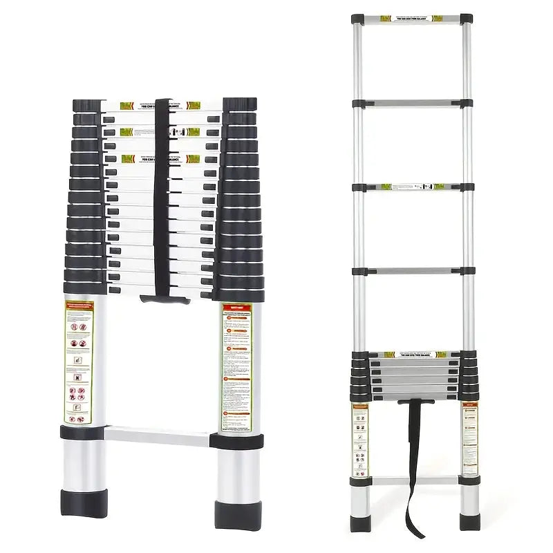 Expansion Ladder Roof Ladder, Heavy-duty Stainless Steel, with Anti Slip Feet, 330 Pound Load-bearing, Suitable for RV, Roof, Roof And Multi Sided Use from PriceLows™