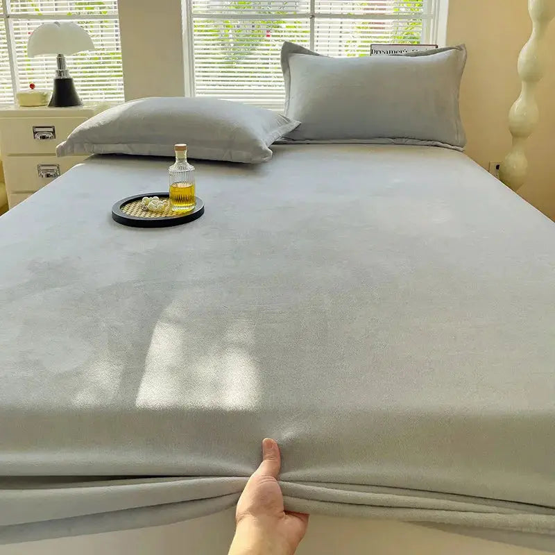 Flannel Fitted Sheet | Deep Pocket 25cm | Fade Resistant | Single To King