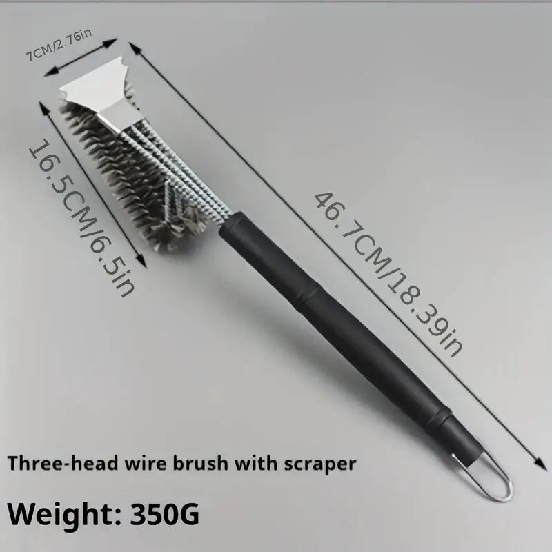 Barbecue Grill Brush | Stainless Steel Bristles | Heat Resistant | 1 Pack