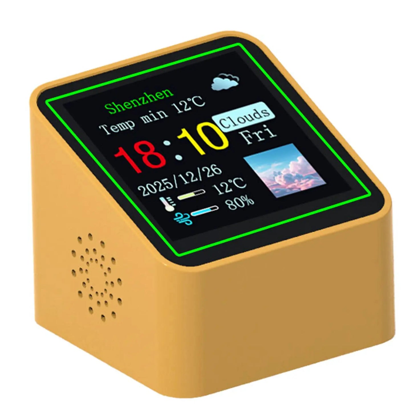 Smart WiFi Digital Weather Station with Temperature Humidity Display Date for Kitchen Bathroom Office Bedroom Home from PriceLows™