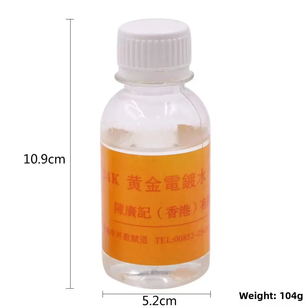 Gold Electroplating Solution | 100Ml | Jewelry DIY Kit