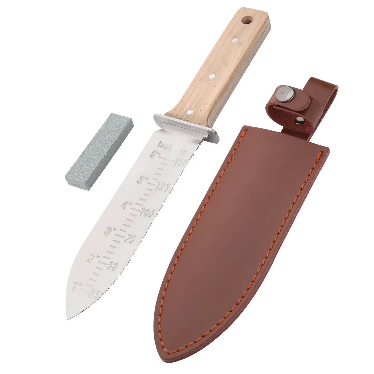 Hori Hori Garden Knife | Stainless Steel Body | Wood Handle