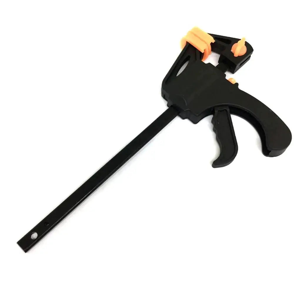 4" Quick Ratchet Release Speed Squeeze Wood Working Clamp Clip Kit Spreader Gadget Tool DIY Handle /Random Color from PriceLows™