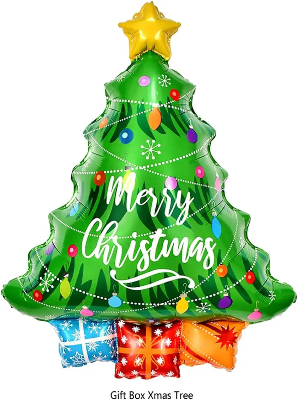 Christmas Balloons | 48 In Standing Figures | Candy Cane Tree | Holiday Party Set