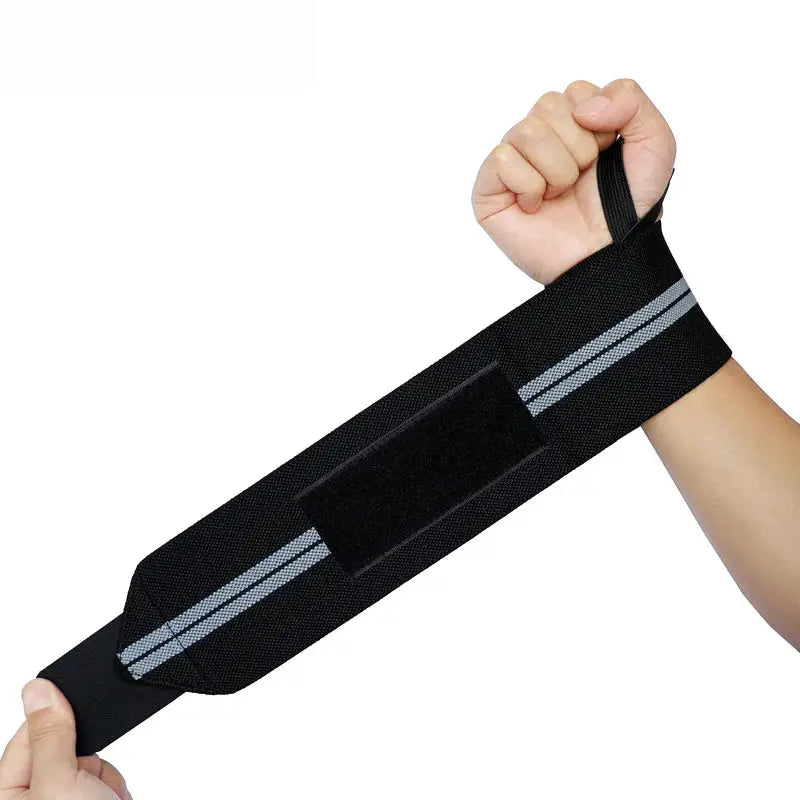 2 Pcs Wrist Wraps | Heavy Duty Support | Polyester Knit | Gym Fitness Crossfit