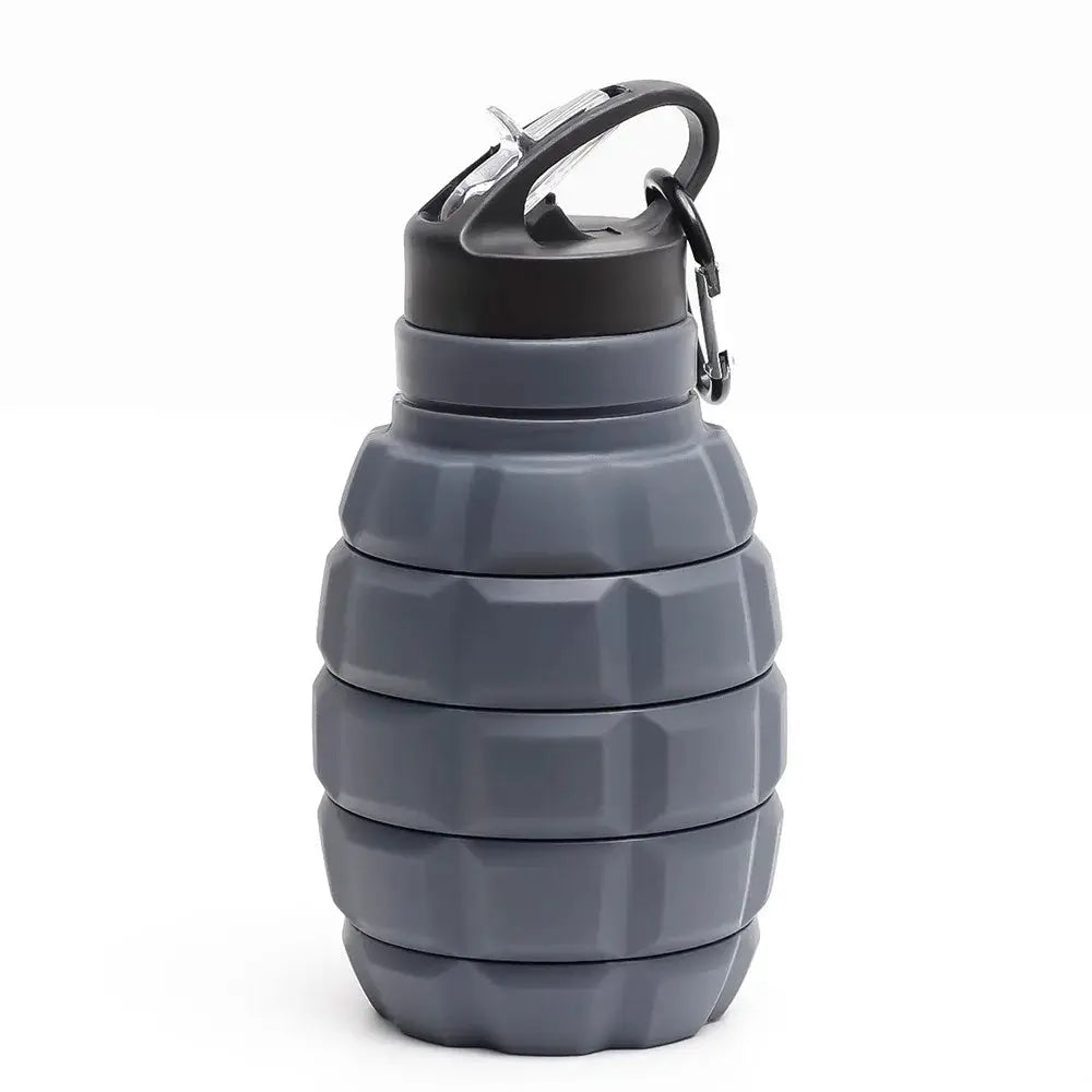 Silicone Retractable Grenade Water Bottle 580ML Foldable Sports Water Bottle Collapsible Reuseable Drinking Cup Cycling from PriceLows™