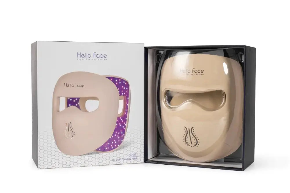 311 LEDs Photon Beauty Mask 4 Color Face Neck Care Flexible Contouring 4D Silicone Mask Hello Face M300 Skin Firming Anti Acne from PriceLows™
