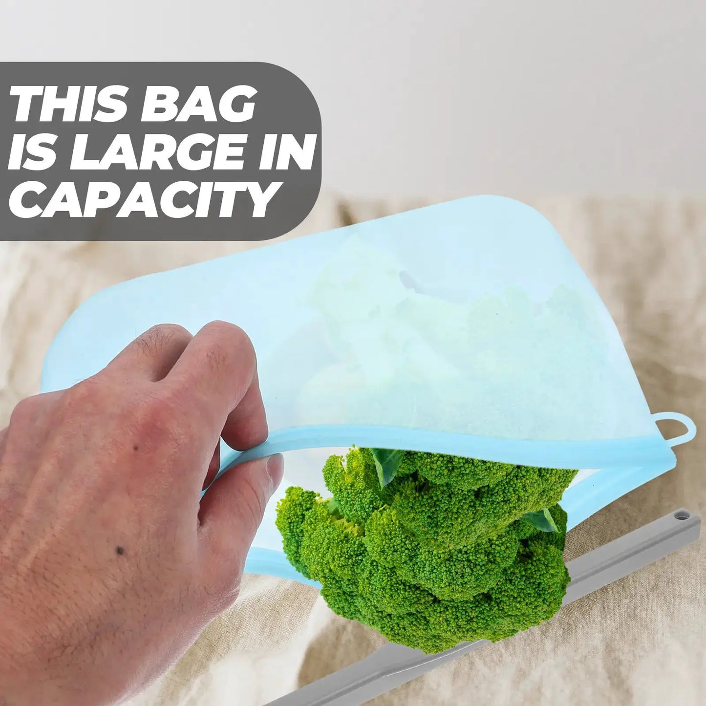 Silicone Food Storage Bag | Leakproof | Airtight Seal