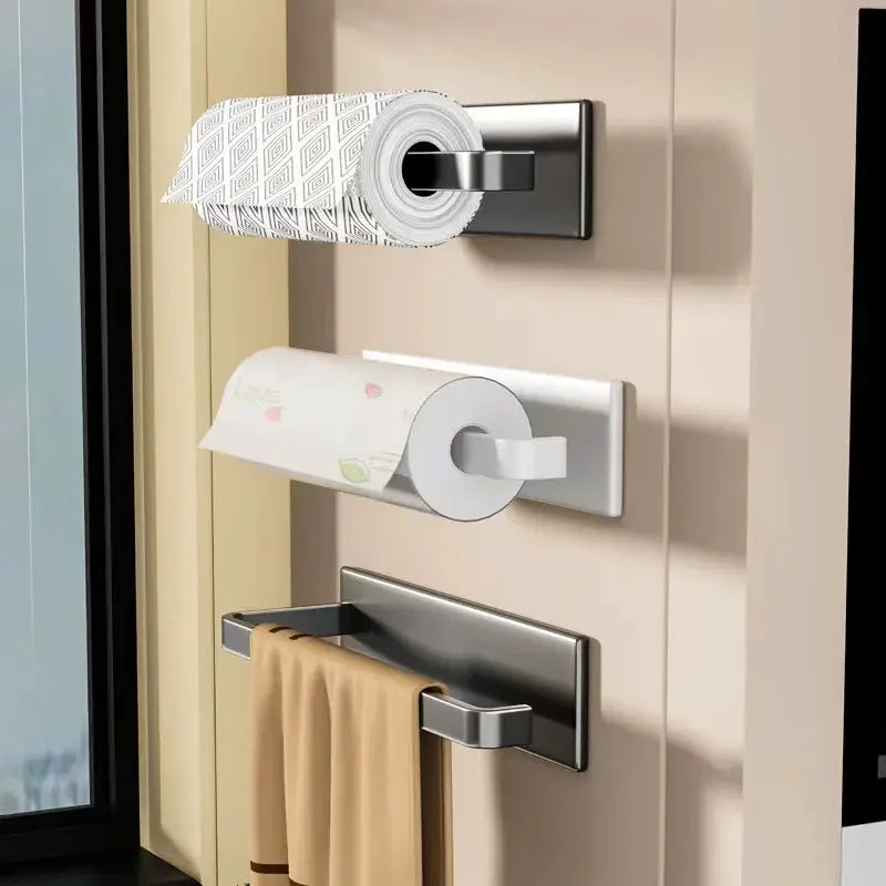 Kitchen paper holder, wall-mounted refrigerator magnetic paper towel holder, side cabinet for storing items, non-drilling fresh from PriceLows™