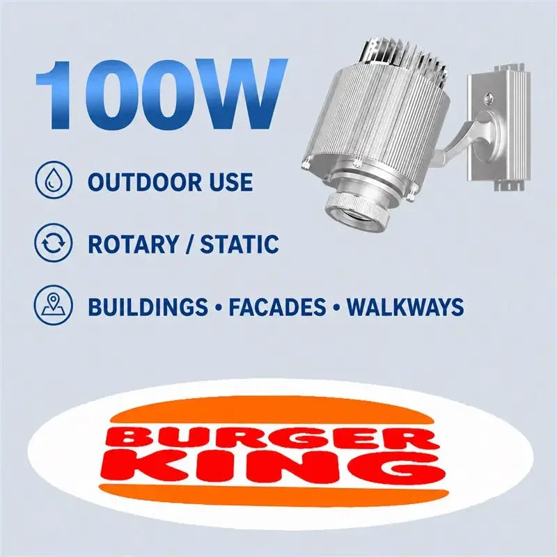 LED Image Projector | IP67 Waterproof | Custom Gobo Logo | HD Projection