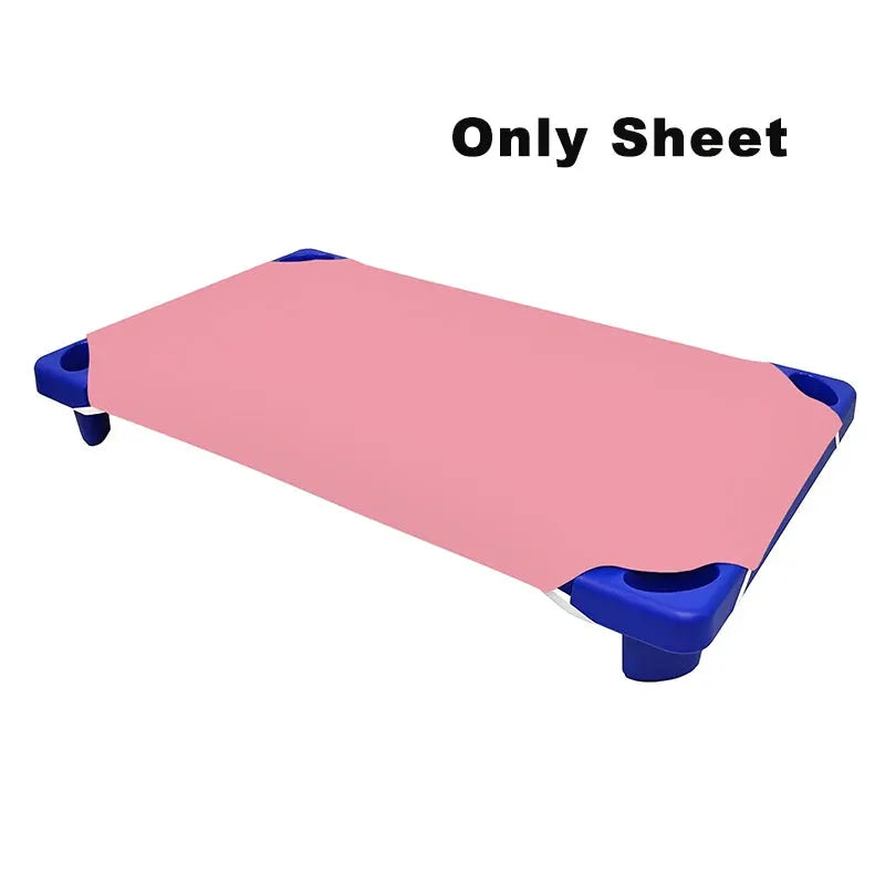 1PC Toddler Daycare Cot Sheets Breathable Solid Color Cots Fitted Sheet for Boy Girls Pre-School Naptime Cot Sheets Kids Bedding from PriceLows™