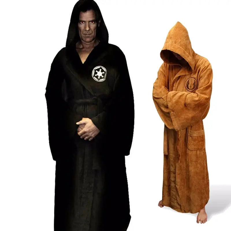Men's Flannel Robe | Heavyweight Polyester | Long Winter Fit