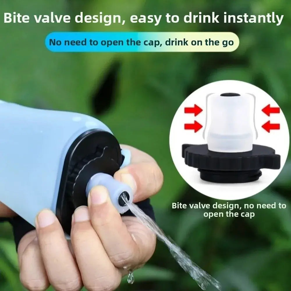 Lightweight Foldable Water Bottle Food Grade Silicone 350ml Capacity Collapsible Sport Bottle Heat Resistant Leak Proof from PriceLows™