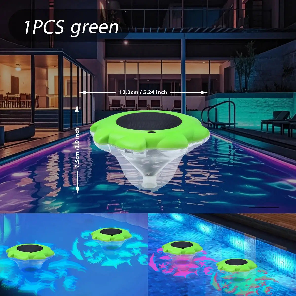 Solar Pool lights IP68 Waterproof Solar-Powered Floating Pools Light for Bathtubs Ponds Pool Parties Water Decorations from PriceLows™