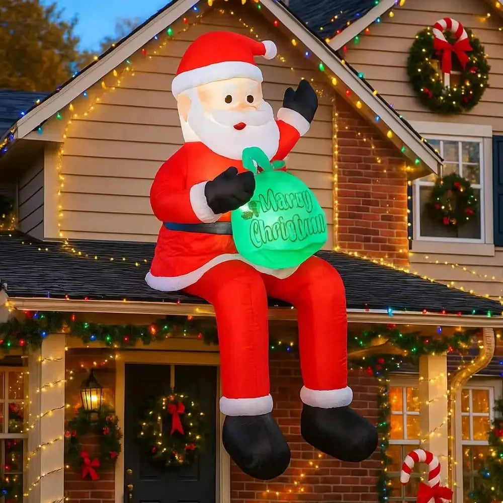 Inflatable Santa Claus | 5.6 Foot LED | Outdoor Christmas Decor