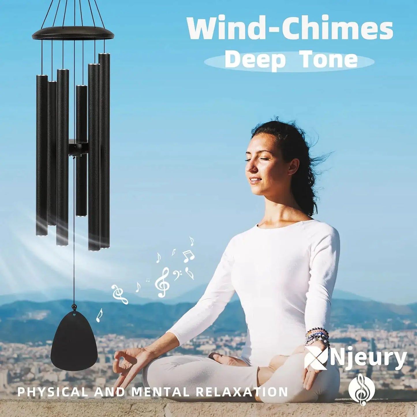 26 Inch Outdoor Wind Chimes Create an Atmosphere for Outdoor Decoration of Farmhouses Terraces Gardens Front Porch and Balconies from PriceLows™
